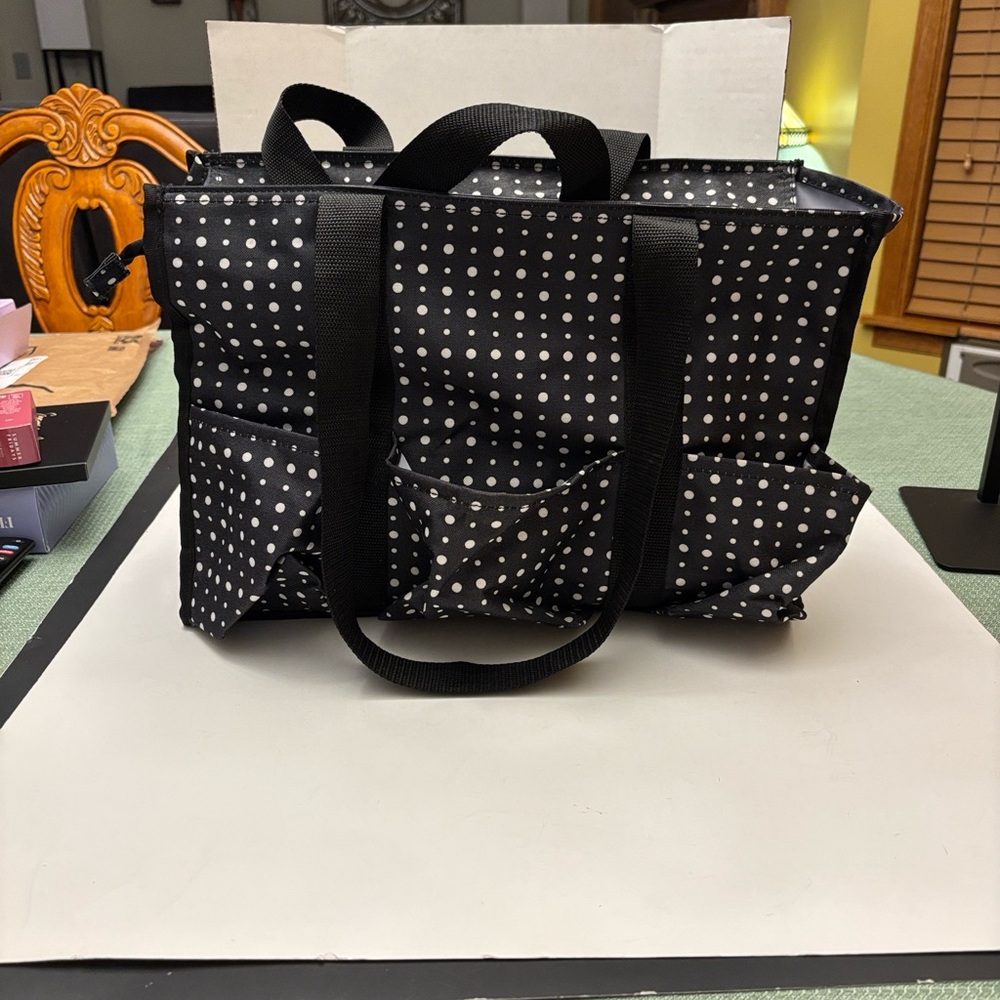 Thirty One Polka Dot Tote Bag - Picture 2 of 6